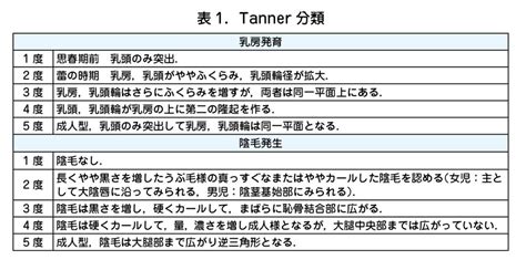 タナー段階|「Tanner分類」の意味や使い方 わかりやすく解説 Weblio辞書